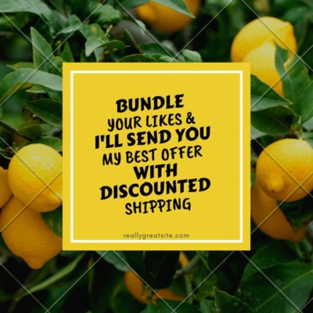Bundle Your likes  to receive an offer!!